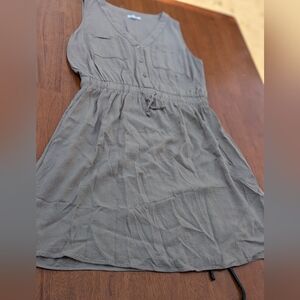 Ladies Linen Midi Dress